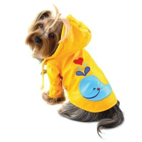 Splashing Whale Raincoat with Cotton Lining - XS