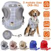 Pet Mesh Harness Dog Leash Set Reflective Chest Strap Adjustable Puppy Vest For Puppies Breeds Dogs Cats Walking Outdoor