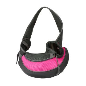 Pet Carrier for Dogs Cats Hand Free Sling Adjustable Padded Strap Tote Bag Breathable Shoulder Bag Carrying Small Dog Cat (Option: PetPuppyCarrier PinkS)