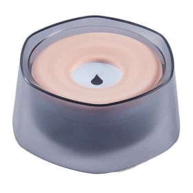 No Spill Dog Cat Water Bowl Spill Proof Slow Water Feeder 47.35oz Pet Water Dispenser Travel Dog Bowl for Dogs/Cats/Pets (Option: DogWaterBowl Pink)