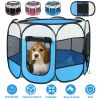 Portable Foldable Pet Tent Exercise Pen Kennel Removable Zipper Top and Bottom Water Resistant Indoor Outdoor Use For Dogs Cats Other Pets