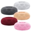 Pet Dog Bed Soft Warm Fleece Puppy Cat Bed Dog Cozy Nest Sofa Bed Cushion For S/M Dog