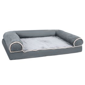 Dog Bed Pet Bed Sofa Dog Couch Pet Cushion Carpet Mattress with Washable and Removable Cover for Medium Large Dogs (Option: PetBed DarkGreyXL)