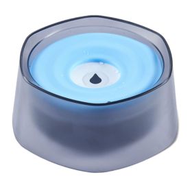 No Spill Dog Cat Water Bowl Spill Proof Slow Water Feeder 47.35oz Pet Water Dispenser Travel Dog Bowl for Dogs/Cats/Pets (Option: DogWaterBowl Blue)