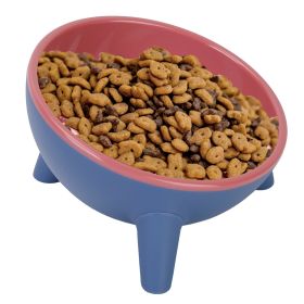 Raised Tilted Elevated Cat Food Bowl Pet Backflow Prevention Water Dish Feeding Bowl for Cats Small Dogs (Option: PetBowl Red)