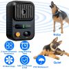 Ultrasonic Anti-Barking Device Rechargeable Auto Dog Bark Control Deterrent Box Training Device IPX4 Waterproof with 3 Frequency Max 32.8Feet Sensing
