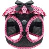 American River Choke Free Dog Harness Polka Dot Collection - Hot Pink and Black Polka Dot