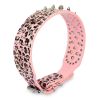 Dog Leather Collar Spiked Studded Pet Dog Collar Adjustable Neck Pitbull Mastiff Collar