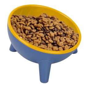 Raised Tilted Elevated Cat Food Bowl Pet Backflow Prevention Water Dish Feeding Bowl for Cats Small Dogs (Option: PetBowl Yellow)