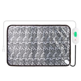 Pet Heating Pad Dog Cat Electric Heating Mat Waterproof Adjustable Warming Blanket with Chew Resistant Steel Cord Case (Option: PetHeatPad4570CM)