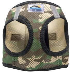 American River Choke Free Dog Harness Camouflage Collection - Green Camo (size: large)