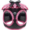 American River Choke Free Dog Harness Polka Dot Collection - Hot Pink and Black Polka Dot