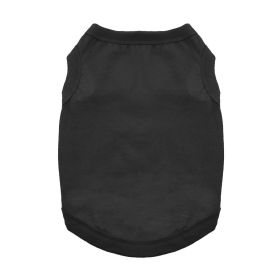 Cotton Dog Tank - Jet Black (size: 2X-Large)
