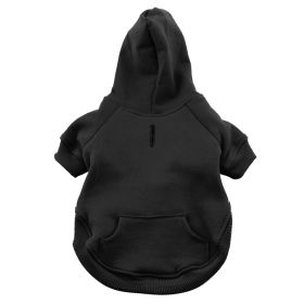 Flex-Fit Dog Hoodie - Black (size: 4X-Large)