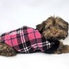 Highline Fleece Dog Coat - Pink and Black Plaid