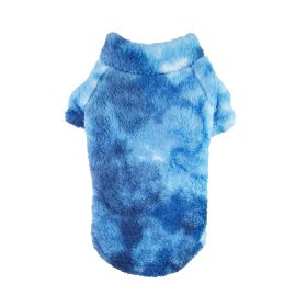 Soft Plush Pullover - Tie-Dye Blue (size: 2X-Large)