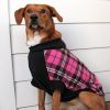 Highline Fleece Dog Coat - Pink and Black Plaid
