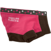 Highline Fleece Dog Coat - Pink and Brown with Polka Dots