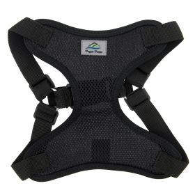 Wrap and Snap Choke Free Dog Harness by Doggie Design - Black (size: large)