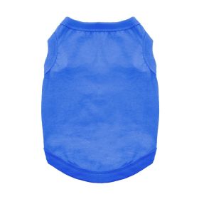 Cotton Dog Tank - Nautical Blue (size: large)
