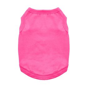 Cotton Dog Tank - Raspberry Sorbet (size: large)