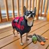 Highline Fleece Dog Coat - Red and Black Plaid