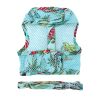 Cool Mesh Dog Harness with Leash - Surfboards and Palms