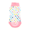 Non-Skid Dog Socks - Pink and White Hearts