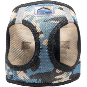 American River Choke Free Dog Harness Camouflage Collection - Blue Camo (size: small)