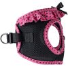 American River Choke Free Dog Harness Polka Dot Collection - Hot Pink and Black Polka Dot