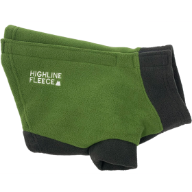 Highline Fleece Dog Coat - Two Tone Green (size: Size 12LC)